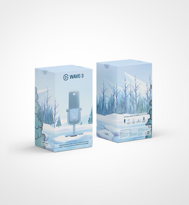 Wave:3 - Glacier Ice | Microphone & Digital Mixing Solution | Elgato